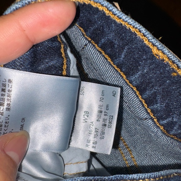 Levi's Dark Blue Jean Shorts - Picture 5 of 5